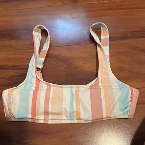 striped bikini top